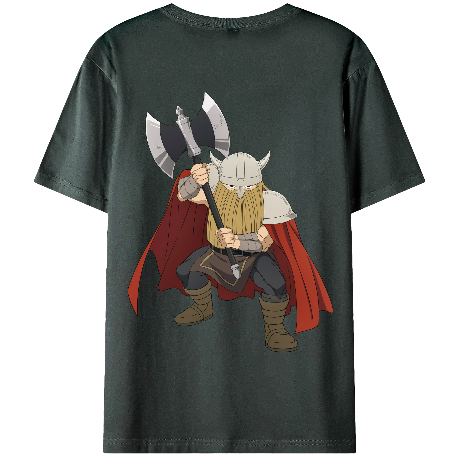 （画像用） 葬送のフリーレン Frieren 綿100％ メンズ半袖Tシャツ（バックプリント） 通気性